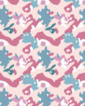 Pink Camouflage Pattern Rug
