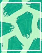 Teal Abstract Brushstroke Pattern Rug