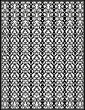Intricate Black White Geometric Pattern Rug