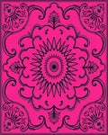 Vibrant Floral Mandala Pattern Rug