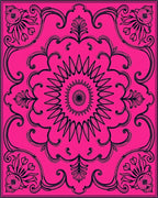 Vibrant Floral Mandala Pattern Rug