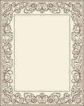 Classic Scrollwork Border Design Rug