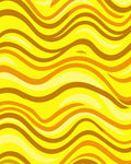 Golden Swirls Nature Inspired Design Rug