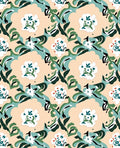 Modern Floral Leaf Abstract Pattern Rug
