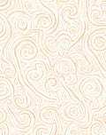 Abstract Swirl Cream Amber Rug