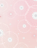 Pale Pink Dandelion Floral Pattern Rug