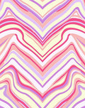 Pastel Wavy Chevron Pattern Rug