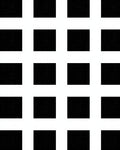 Bold Black White Grid Pattern Rug
