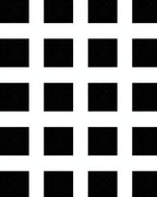 Bold Black White Grid Pattern Rug