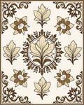 Vintage Floral Medallion Pattern Rug