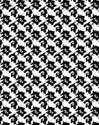 Sharp Black Geometric Repeat Pattern Rug