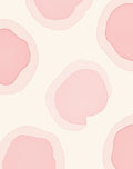 Soft Pink Abstract Blob Pattern Rug