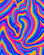 Groovy Abstract Swirls Rug