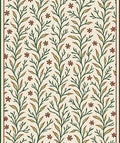 Green Floral Vine Pattern Rug