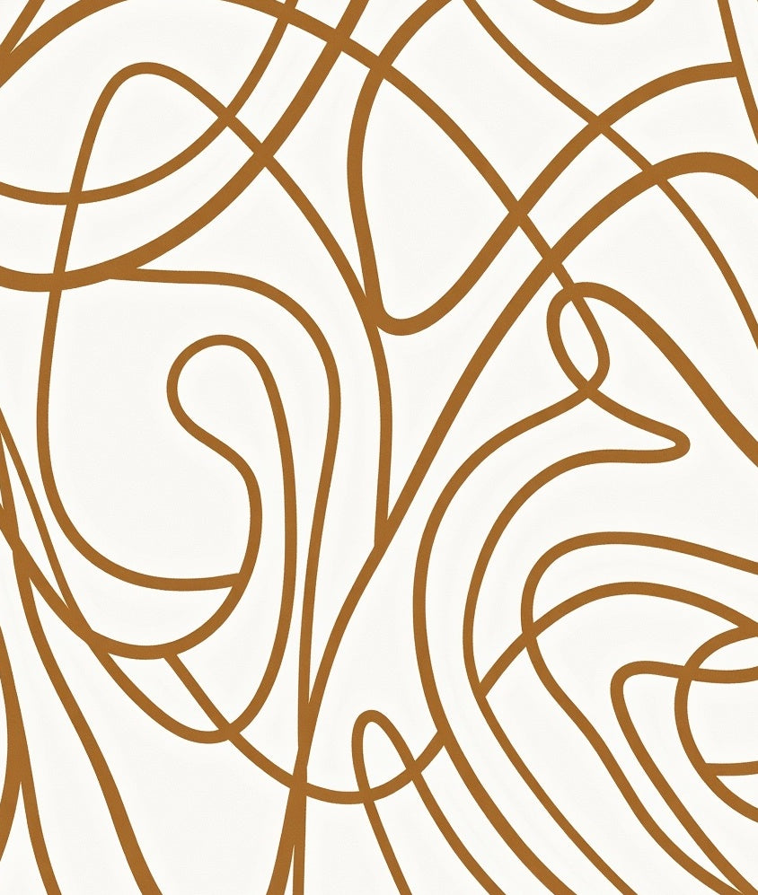 Modern Flowing Line Abstract Pattern Rug