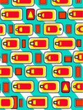 Graphic Pop Art Food Tin Pattern Rug