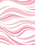 Soft Pink Wavy Stripes Rug