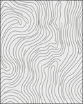 Abstract Wavy Line Pattern Rug