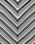 Modern Black Grid Chevron Pattern Rug