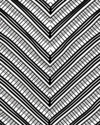Modern Black Grid Chevron Pattern Rug