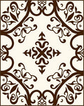 Classic Scrollwork Symmetry Pattern Rug