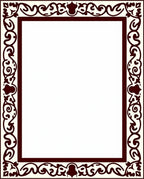 Ornate Floral Border Pattern Design Rug