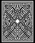 Bold Symmetric Tribal Geometric Design Rug
