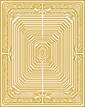 Golden Square Concentric Octagon Rug