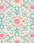 Vintage Floral Vine Pattern Rug