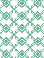 Teal Diamond Contemporary Pattern Rug