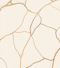 Modern Organic Gold Vein Rug