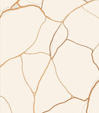 Modern Organic Gold Vein Rug