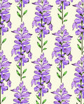 Purple Floral Stem Pattern Design Rug