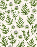 Green Leafy Botanical Pattern Rug