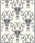 Classic Baroque Flourish Pattern Rug