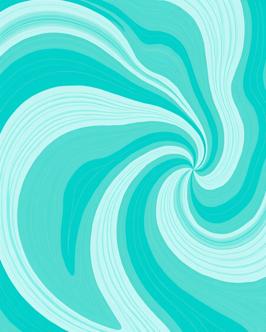 Aqua Swirl Pattern Rug