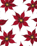 Crimson Feathered Flower Arrangement Rug