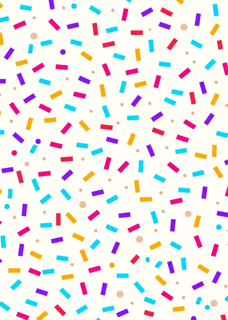 Colorful Sprinkle Pattern Design Rug