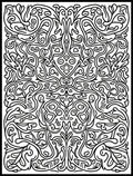 Ornate Black And White Floral Rug