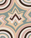 Retro Swirls Abstract Pattern Rug