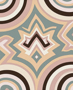 Retro Swirls Abstract Pattern Rug