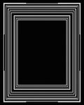 Concentric Geometric Sharp Frame Rug