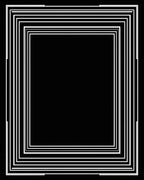 Concentric Geometric Sharp Frame Rug