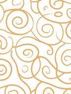 Classic Swirling Scroll Pattern Rug