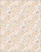 Abstract Swirl Pattern Pastel Rug
