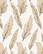 Feather Pattern Delicate Design Rug