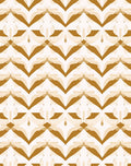 Golden Abstract Geometric Overlay Pattern Rug