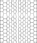 Gray Hexagonal Geometric Pattern Rug