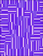 Abstract Violet Geometric Block Pattern Rug