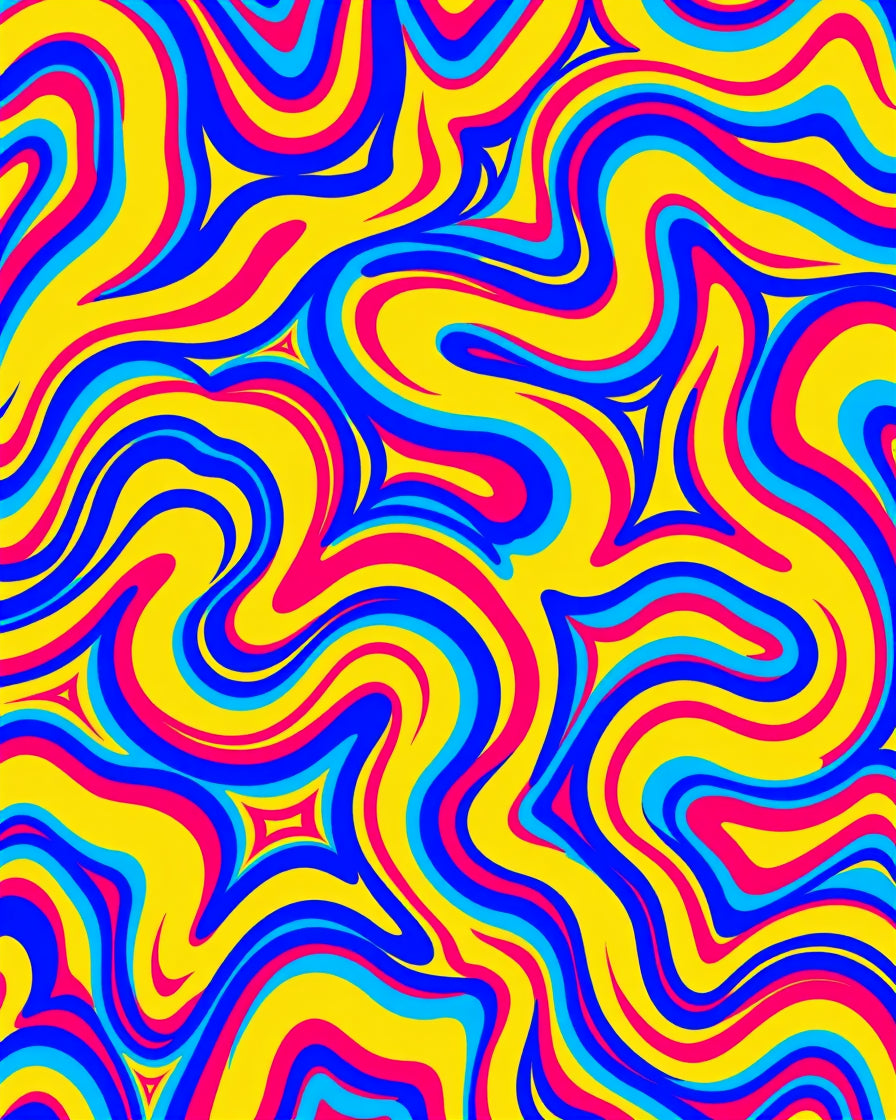Vibrant Swirl Pattern Design Rug